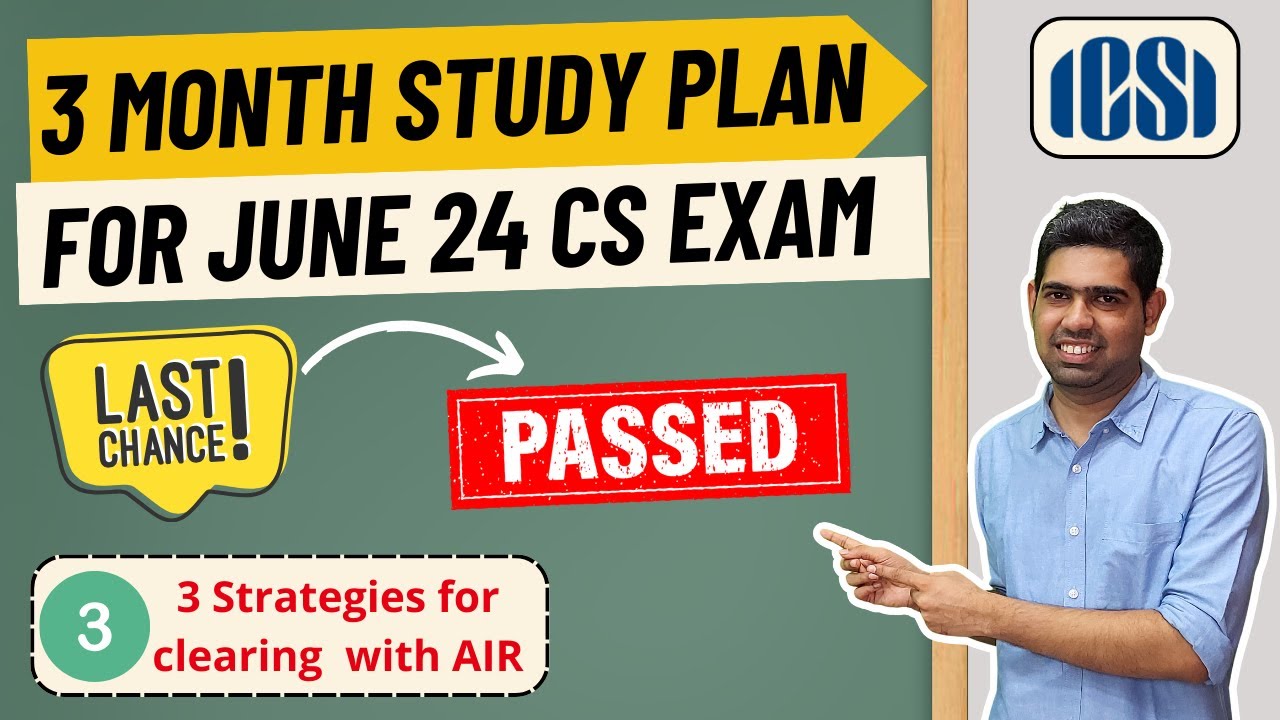 Mission June 2024: 3 months Study plan to clear CS exams in June 2024 ...