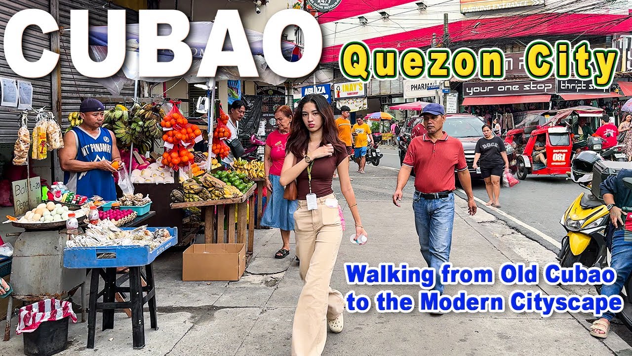Exploring CUBAO QUEZON CITY | Walking from Old Cubao to the Modern Cityscape | Philippines