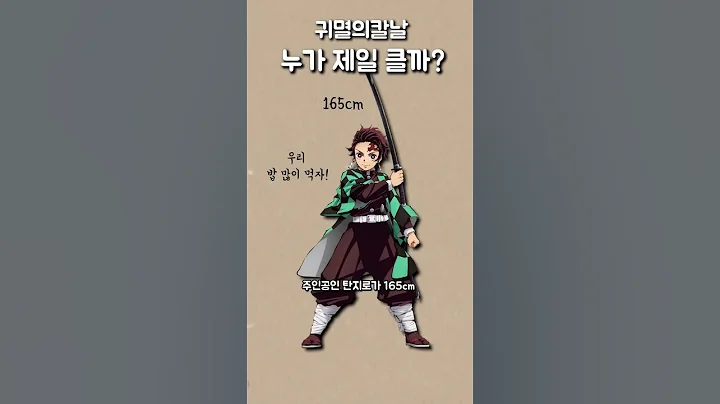 귀멸의칼날 누가 가장 클까?