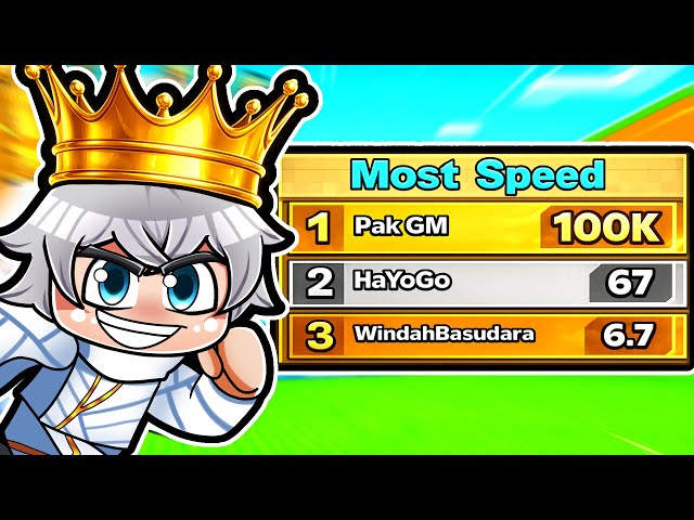 MASUK LEADERBOARD?! Aku Bakar ROBUX Demi MAX SPEED di Escape Tsunami for Brainrot!