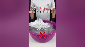 TRY TO GUESS HOW MANY TISSUE PAPER WILL FLOAT! #asmr #satisfying #experiment #foryou #tissuepaper