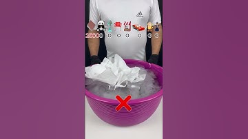 TRY TO GUESS HOW MANY TISSUE PAPER WILL FLOAT! #asmr #satisfying #experiment #foryou #tissuepaper