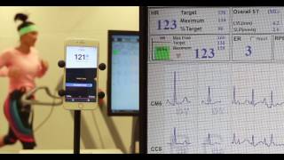 Moov HR Sweat vs EKG (Electrocardiogram machine) - heart rate reading comparison