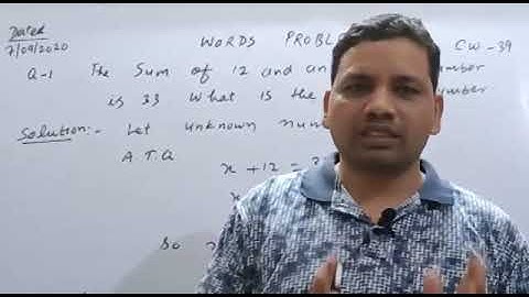 Class7, Simple linear equations, ex. 7.2,Q1