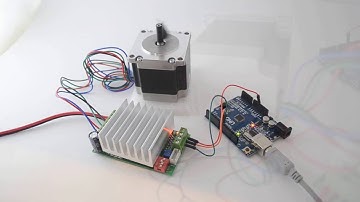 TB6600 (4.5A) driver + NEMA23 stepper motor 23HS22-2804S (2.8A) demo run @ 12V