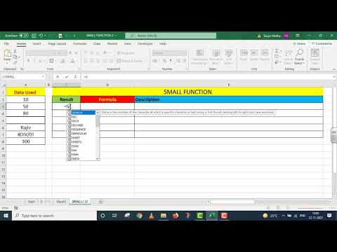 SMALL Function 2