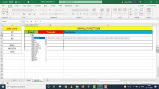 SMALL Function 2