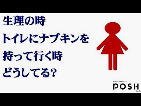 生理用ナプキン入れ あっとポッケ 使い方 Youtube