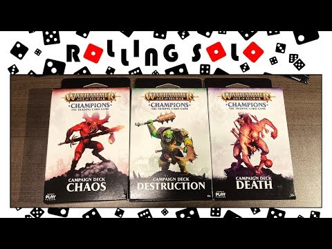Warhammer Age of Sigmar: Champions | Campaign Decks & Booster Box |  Unboxing - YouTube