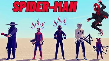 SPIDER-MAN: ACROSS THE SPIDER-VERSE CHARACTERS TABS - Totally Accurate Battle Sımulator