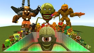 ALL NEW ITALIAN AI BRAINROT MEMES VS THE GIANT PIT WITH NEUROMELON ALIEN LIN GANG MELON -Garry's Mod screenshot 2