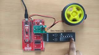 DC Motor control with Capacitive Touch Interface