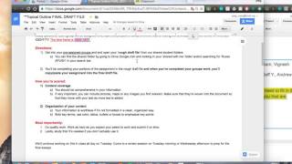 Directions for Topical Outline assignment