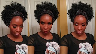 Under 12 Aliexpress Wig Review Curly Headband Half Wig, Turban Wrap Wig