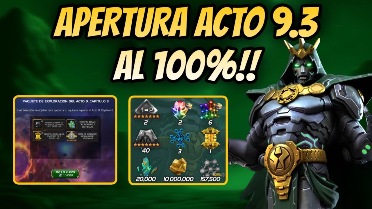 APERTURA ACTO 9.3 AL 100%! | COMPRAMOS LA OFERTA DE 15K RUNAS? | VAMOS A POR PRESTIGIO! | MCOC