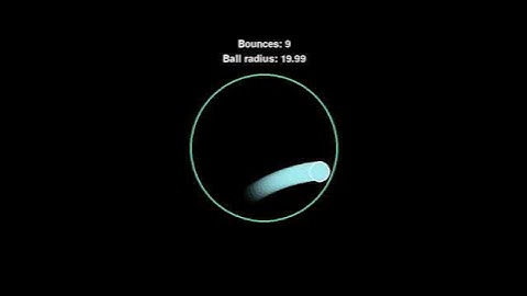 Bouncing Ball in a Circle - Pygame Animation