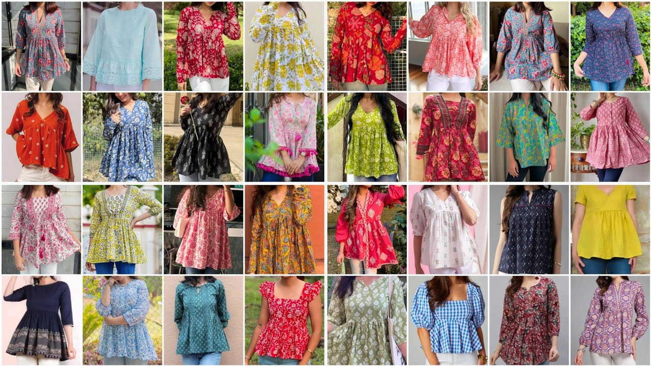 Summer Wear Cotton Top Design Ideas For College/Office Wear 2025