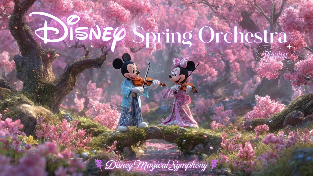 🎻 Enchanted Spring Disney Orchestra 2026 | For Study & Focus 🌸 Magical Sakura Forest Ambience