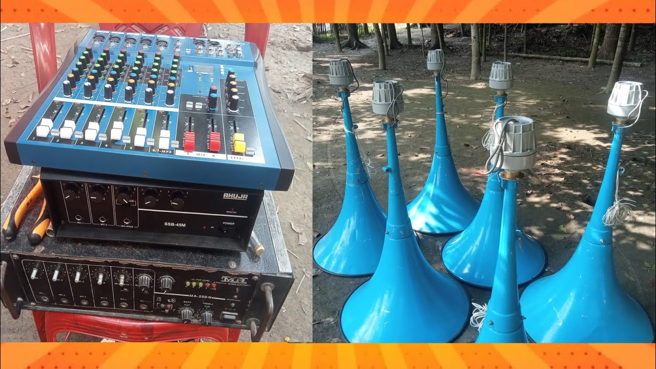 ৬ টা মাইকের ভাড়া,, ওয়াজ মাহাফিল। খান ডেকোরেটর এন্ড সাউন্ড 