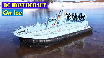 Amazing RC Hovercraft on thin Ice - ZUBR Class Hovercraft HG C201