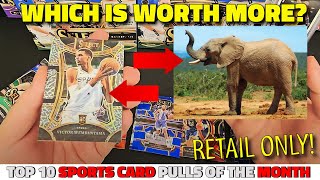 THIS ONE YOU HAVE TO SEE TO BELEIVE! 🤯 | Top 10 *RETAIL* Sports Card Pulls of the Month: May 2024