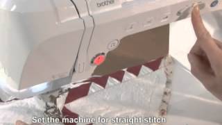 Brother Domestic Sewing Machine Walking Foot Tutorial 