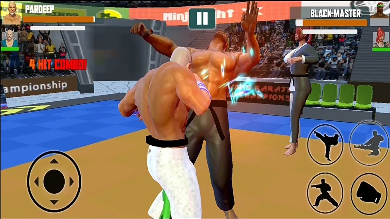 Tag Team Karate Fighting Games Black Master Fight Black Belt Last