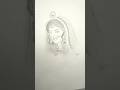 Radha Ji Pencil Drawing Simple and Beautiful Art Tutorial #radharani #pencilsketch #indianart #art