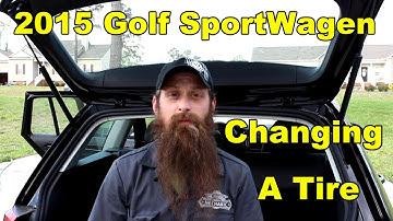 2015 Golf Sportwagen changing a tire, and using a VW jack