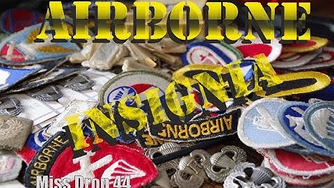 Miss Drop 44 #66 - airborne patches ww2 galore! Jump wings 101st 82nd 11th 13th