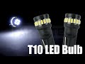 【T10 LEDバルブ】 ウェッジ球 ホワイト12V