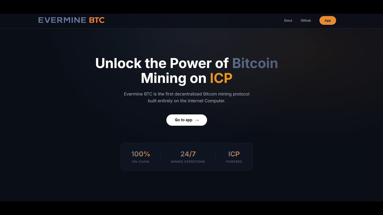 Evermine BTC - Virtual Bitcoin Mining Protocol / Developers Journey -  Showcase - Internet Computer Developer Forum