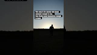 When leaving takes self-respect