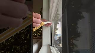 Weatherstripping windows 101 because winter is coming #homedecor #homehacks #diy #diyreels