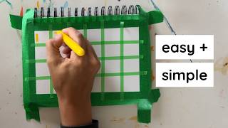 Simple Easy Art Journaling Idea with Gel Crayons