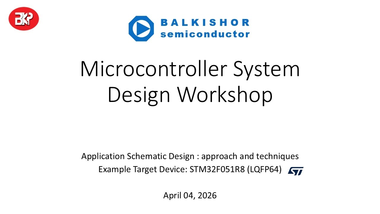06: Workshop Microcontroller System design STM