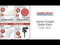 Harbor Freight Dollar Days 07/30 - 08/12