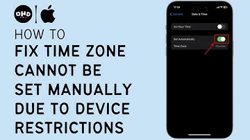 📱🕰️ iPhone 14: Time Zone Cannot be Set Manually Due to Device Restrictions FIXED (2023)