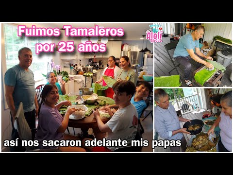 My mom teaches her grandkids how to make tamales here in the USA 🇺🇸 and shares the story of how w...