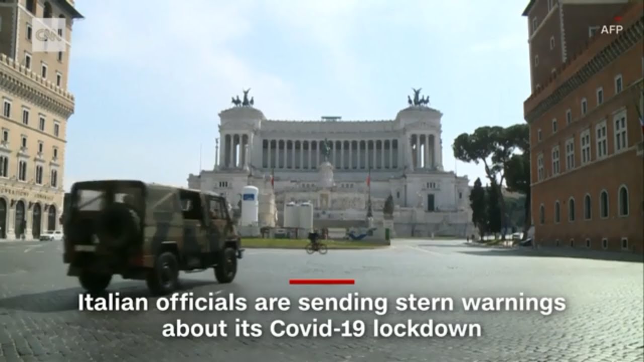 Italian officials scold people violating lockdown orders | CNN Video
