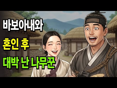 [야담]바보 아내와 결혼했더니 갑자기 대박난 나무꾼의 반전 인생 | #야담 #야설 #전설 #설화 #옛날이야기 #오디오북