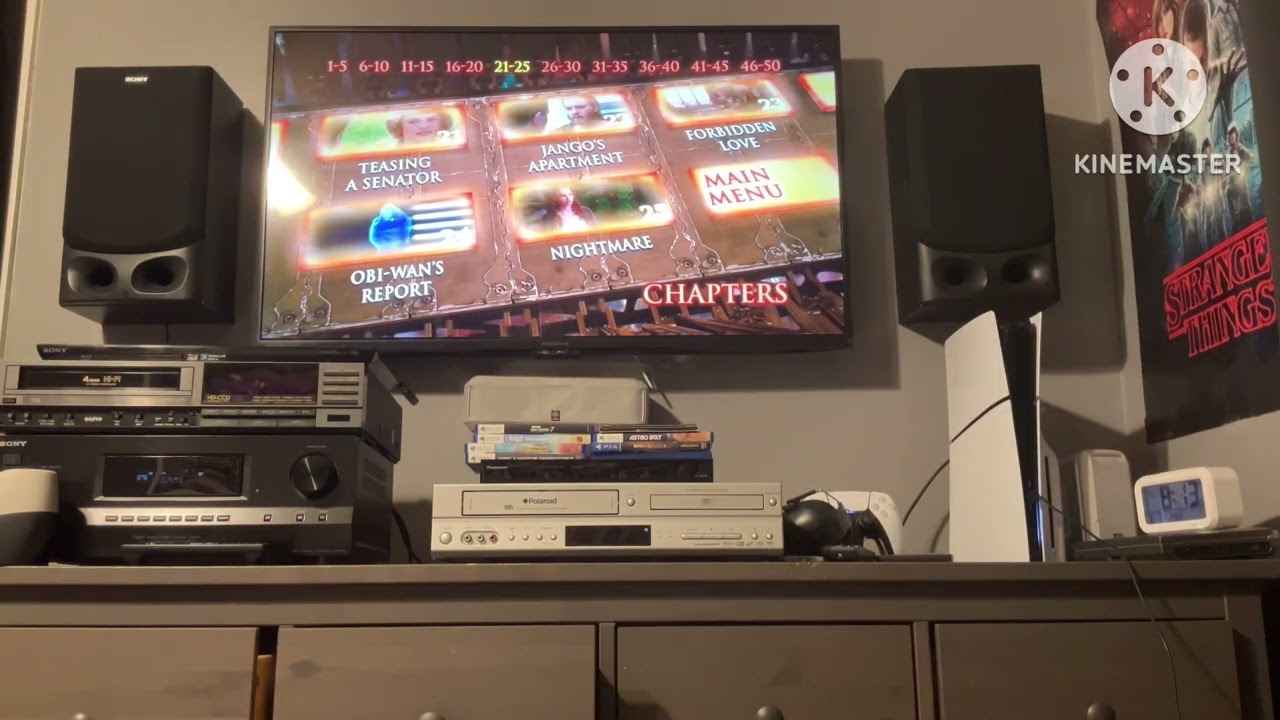 Star Wars Episode II: Attack Of The Clones USA DVD Walkthrough Menu 1 4:3 Full Screen (2002)