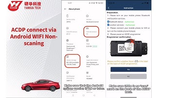 How to Connect Yanhua Mini ACDP to Android via WiFi no scanning