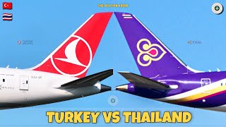 Turkish Airlines Vs Thai Airways Comparison 2024! 🇹🇷 Vs 🇹🇭