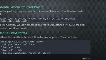 How to Use Labels in Pine Script Instead of Plot for Daily Pivots