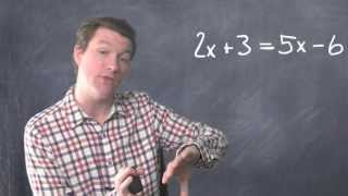 Equations with Variables and Numbers on Both Sides | Dave May Teaches