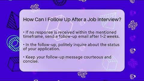 How Can I Follow Up After a Job Interview? | Job Interview Pro Skills News