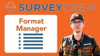 How To: Export Format Manager | Bench Mark & Survey Crew