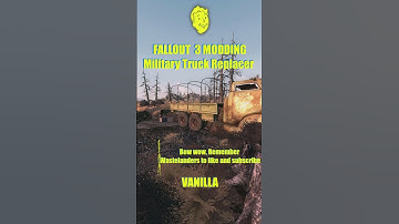 FO3 | MOD 💾 FALLOUT 3 Military Truck Replacer 🚚🚛 #FO3 #MOD #Fallout3 #modding