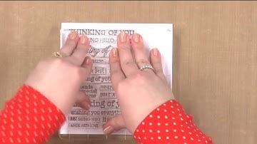 All About Stamping - Creative Uses of Sentiment Stamps: Create a Background Using Multiple Stamps